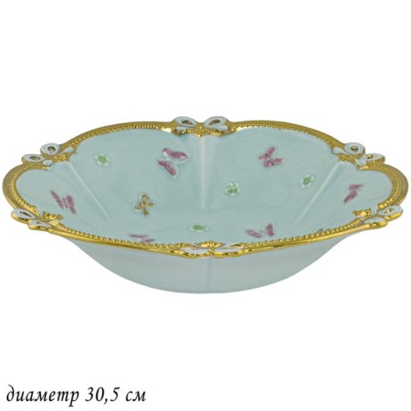 Lenardi salad bowl, d = 30.5 cm, menthol color