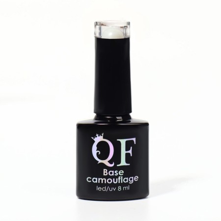 Camouflage base for nails, 3 phase, 8ml, LED/UV, Milk color (020)-7
