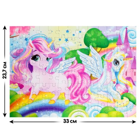 Puzzle "World of Unicorns", 104 elements-1