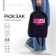 Backpack School Textile "Eye Anime", 38x14x27 cm, black color