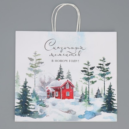 Package gift craft "Fairy Tale", 32 x 28 x 15 cm, New Year-7