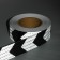 Reflective tape, self-adhesive, white-black, 5 cm x 25 m