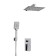 The shower system wasserkraft a16590, built -in, tropical shower, shower, chrome