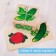 Wooden cubes "Vegetables" 4 elements, volume