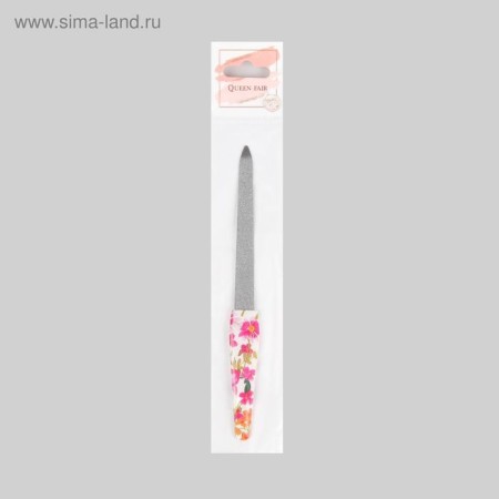 Пилка металлическая для ногтей, 15 см, рисунок МИКС-3