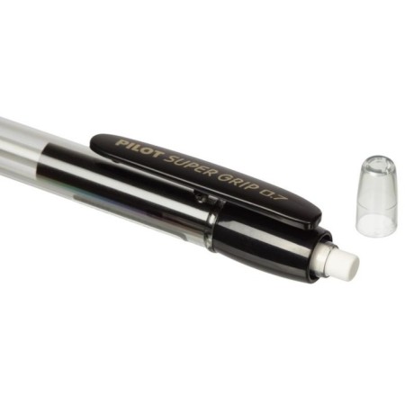 Mechanical pencil Pilot 0.7 mm Super grip rubber emphasis, black-6