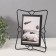 Photo frame metal in 1 photo 10x15 cm "Unusual geometry" black 16.7x20.5 cm