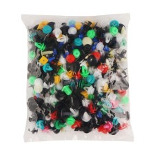 Clips and fasteners, 17 types, set 30 pcs