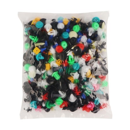 Clips and fasteners, 17 types, set 30 pcs