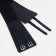 Women's belt, width 10 cm, black color