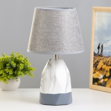 Adeli table lamp E14 40W white-gray 21x21x34 cm Risalux