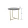 Coffee table "Albano Glass", 550 × 550 × 500 mm, black color Lacobel