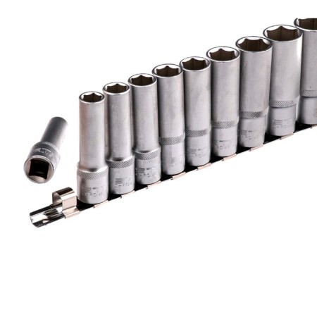 Set of end heads Stels 13603, 1/2 ", hexagonal, elongated, CRV, 10-22 mm, 10 pcs.-2