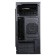 The ACCORD Q03B case is black without PSU MATX 2XUSB3.0 Audio