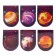 Magnetic bookmarks 6 pieces "Cosmic food"
