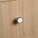 Handle button tundra RK101, color chrome with a white insert