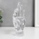 Souvenir polystone stand for jewelry "Hand" transparent 16.5x8 cm