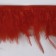 Braid with feathers of a rooster, 10-15 cm, 5 ± 0.5 m, red color