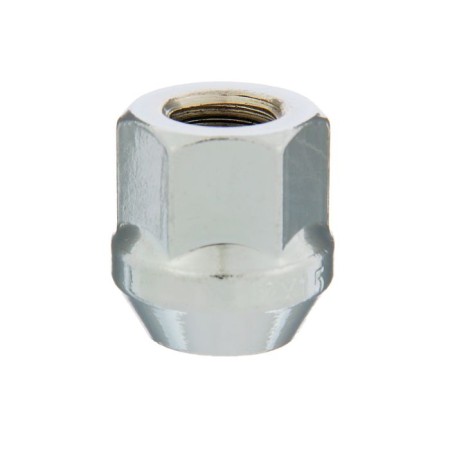 Wheel nut 12 × 1.5 turnkey 19 mm, cone, open, chrome, packing 20 pcs-1