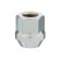 Wheel nut 12 × 1.5 turnkey 19 mm, cone, open, chrome, packing 20 pcs
