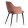 Valkyria Mod chair. 711 fabric /metal, 55x55x80cm, coral 15 /black