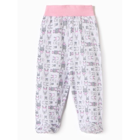 Children's sliders "bunnies", white/pink color, height 74
