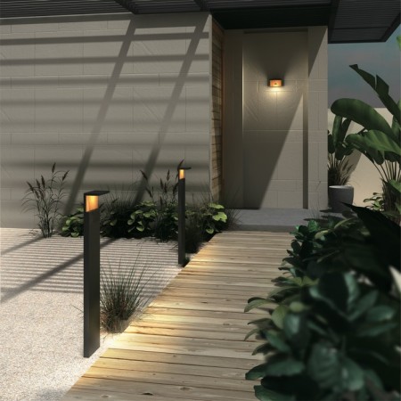 Street lamp Mantra Ruka, Led, 980lm, 3000k, 220x125x1000 mm, dark gray color-4