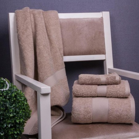 Tricks Arya Home Miranda Soft, 500 gr, size 70x140 cm, beige color-12