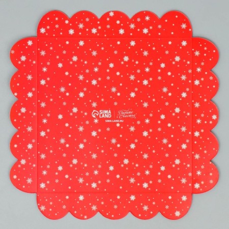 Box for confectionery products with PVC “Happy New Year!”, Christmas tree, 18 x 3 cm, New Year-8