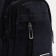 Male sling bag, artificial leather, headphone opening, black color