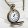 Pocket watches "gears", quartz, d dial-4 cm, 5.5 x 4.5 cm