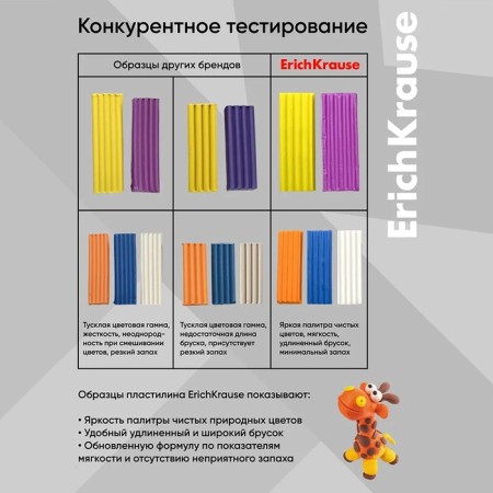 Plasticine 12 flowers 192 GECH KRAUSE, euro suspension, economical packaging-2