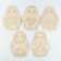 Harvesting for creativity. Wood painting "Matryoshka", 5 pcs