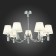 Suspended EVOLUCE lamp. Sle111303-07. Monza. 7x40 watts, E14, 82x82x24.5 cm, chromium color