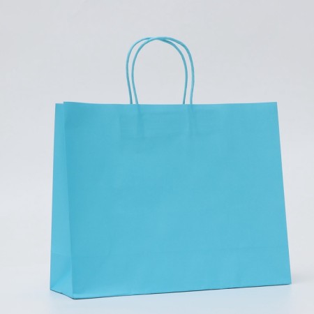 Craft bag blue, round handle, 31.5 x 25 x 11.5 cm, 120 g