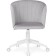 Computer chair thibault plastic/velor, white/gray 60x60x81 cm