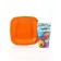 Set of paper dishes disposable "Smile" 6 plates, 6 glasses