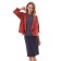 Cardigan female, size 48, Terracot color