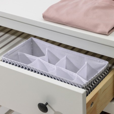 Organsiser for storing linen "Simetro", 8 cells, 29 × 14 × 10 cm, color gray color-10
