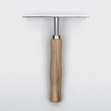 Wood comb-comb with a wooden handle, 13 x 9.5 cm-2