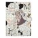 Gift notebook, A6, 100 sheets, a colored block, with a curly knife on a magnet, "anime", mix