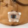 Fluffy on the ring "Capybara Mr. Sadness" beige 10x8x8 cm