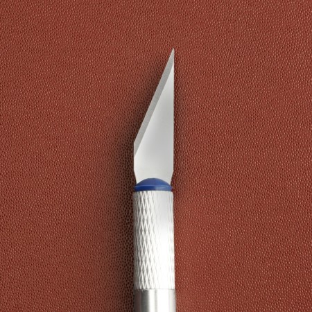 Makest knife for working with skin, 14.5 × 0.8 cm, silver color-3