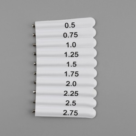 Knitting hook, with interchangeable heads, 10 pcs, D = 0.5 - 2.75 mm, 11.5 cm, color mix-6
