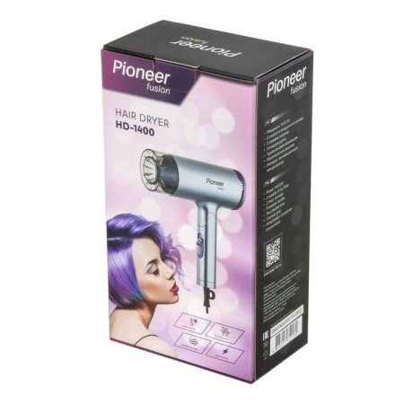 Feng Pioneer HD-1400, 1400 W, 2 speeds, 2 modes, silver-lilac-8