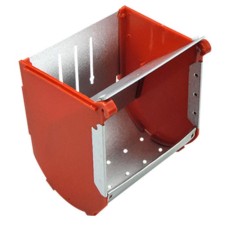 Bunker feeder for rabbits, without lid, plastic
