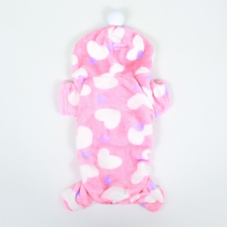 The jumpsuit "Love" with a hood, size M (DS 30 cm, og 40 cm, osh 30 cm), pink-9