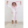 Baby bunny "Bunny", height 92 cm, white+pink, Makra