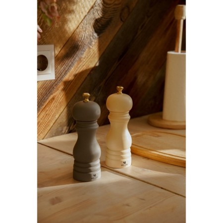Set of mills for spices SL Home "Athens", 2 pcs, 17 cm, milk, gray color-7
