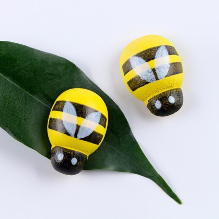 A set of decorative stickers "Bees" 20 pcs 2.5 × 1.8 cm